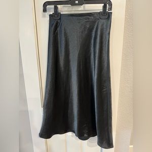 Aritzia Slip Satin Midi Skirt